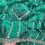 Emerald Color  embroidery And sequence work Satin Saree