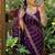Magenta Color  embroidery And sequence work Satin Saree