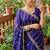 Purple Color  embroidery And sequence work Satin Saree