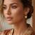 Rose Plated Trendy Bali Huggie Earrings For Wo  And Girls