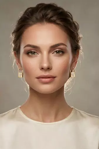 Rose Plated Trendy Bali Huggie Earrings For Wo  And Girls