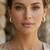 Rose Plated Trendy Bali Huggie Earrings For Wo  And Girls