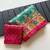 Teal Pashmina Printing Silk Blend Saree With Blouse