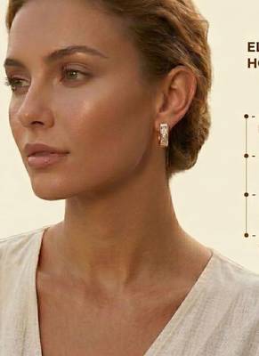 Rose Plated Trendy Bali Huggie Earrings For Wo  And Girls 5