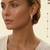 Rose Plated Trendy Bali Huggie Earrings For Wo  And Girls