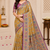 Yellow Color Silk Blend Saree with Blouse