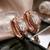 Rose Plated Trendy Bali Huggie Earrings For Wo  And Girls