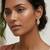 Rose Plated Trendy Bali Huggie Earrings For Wo  And Girls