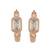 Rose Plated Trendy Bali Huggie Earrings For Wo  And Girls