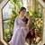 Lavender Color embroidery And sequence Work  chiffon Saree
