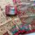 Cream-Red Silk Blend Saree with Blouse