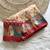 Cream-Red Silk Blend Saree with Blouse