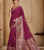 Magenta Color Georgette Saree With Blouse