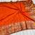Orange Color Georgette Saree With Blouse