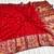 Red Color Meenakari Resham Zari Weaving Buttis Design Banarasi Khaddi Crepe Georgette Saree