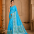 Sky Blue Banarasi Khaddi Crepe Georgette Saree with Blouse