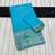 Sky Blue Banarasi Khaddi Crepe Georgette Saree with Blouse