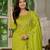 Perrot embroidered marina silk straight kurti pant dupatta set
