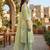 Green printed cotton blend stitched floral print salwar kurta dupatta for women