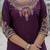 Wine coding embroidery with sequins work  roman silk straight kurti pant dupatta set