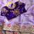 Lavender Color embroidery  sequence Work Silk Blend Saree