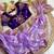 Lavender Color embroidery  sequence Work Silk Blend Saree