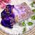 Lavender Color embroidery  sequence Work Silk Blend Saree