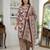 Purple printed cotton blend stitched floral print salwar kurta dupatta for women