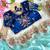 Sky Blue Color embroidery  sequence Work Silk Blend Saree