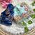 Sky Blue Color embroidery  sequence Work Silk Blend Saree