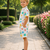 Multicolor printed cotton blend kids cord set