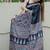 Black Color Mirror Work Satin Saree