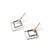 jiyanshi Square Arc Earrings | Gold-Plated Figure Geometric Dangle | Hypoallergenic Lightweight Jewelry for Wo 