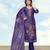 Purple simar kurta set with floral print