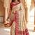 Off White Color  Kashmiri Thread Wooven Work Silk Blend Saree