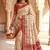 Off White Color  Kashmiri Thread Wooven Work Silk Blend Saree