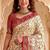 Off White Color  Kashmiri Thread Wooven Work Silk Blend Saree