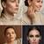 Wo  Set of 6 Gold-Plated Pear-Beaded Hoop Earrings 