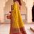 Yellow Color  Kashmiri Thread Wooven Work Silk Blend Saree