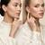 Wo  Set of 3 Rose-Gold-Plated Pear-Beaded Earrings 