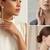 Wo  Set of 3 Rose-Gold-Plated Pear-Beaded Hoop Earrings