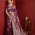 purple colour silk blend woven zari designer saree with blouse