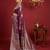 purple colour silk blend woven zari designer saree with blouse