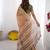 Orange color ready to wear saree with unstich blouse