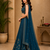 Blue Georgette Zari Sequence Embroidered Lehenga Choli with Dupatta