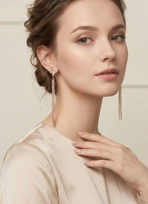 Wo  Set of 3 Rose-Gold-Plated Pear-Beaded Hoop Earrings 3