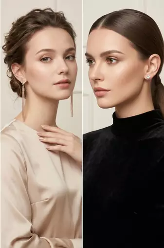 Wo  Set of 3 Rose-Gold-Plated Pear-Beaded Hoop Earrings
