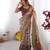 Beige color ready to wear saree with unstich blouse