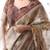 Beige color ready to wear saree with unstich blouse