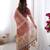 Maroon color ready to wear saree with unstich blouse